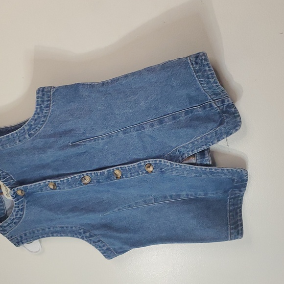 Madewell Denim Crewneck Vest Size 10 - Picture 4 of 12